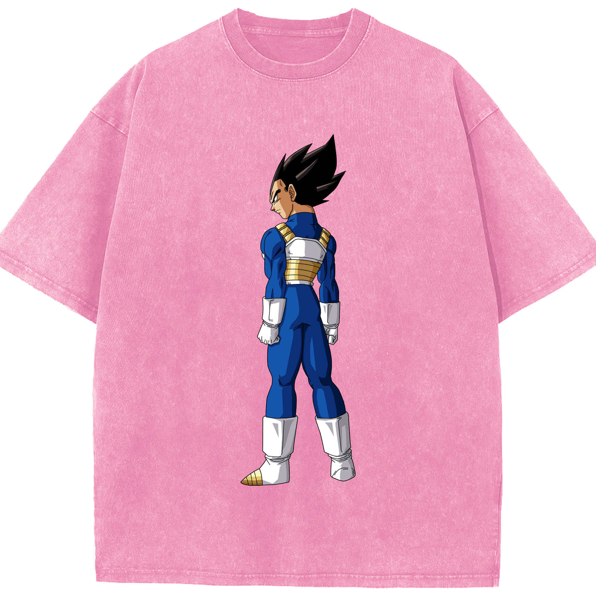 （画像用） ドラゴンボール ベジータ四世（Bejīta Yonsei）DRAGON BALL Vegeta IV 綿100% ヴィンテージ風 半袖Tシャツ（フロントプリント）
